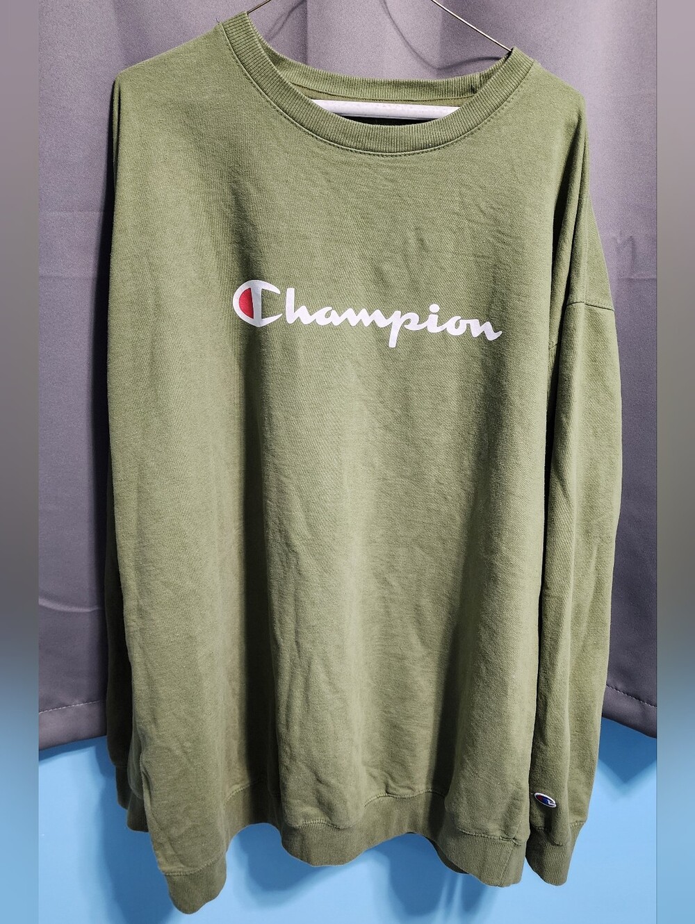 Champion Men's Jersey T-Shirt Big & Tall Crew Neck Athleticwear Long Sleeve Tee